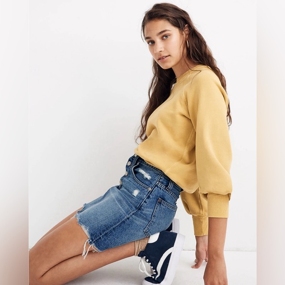 Madewell Rigid Denim A-Line Mini Skirt NWT - Picture 2 of 6